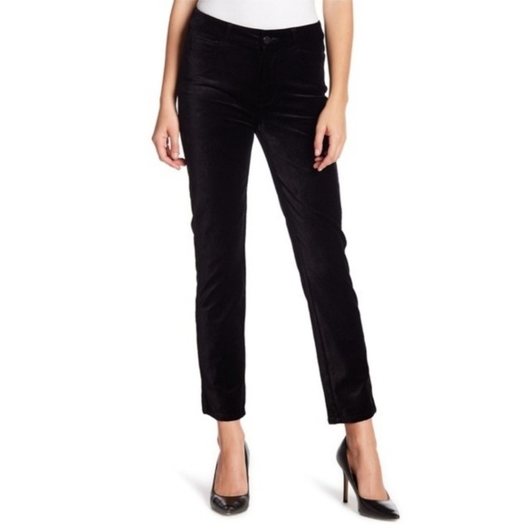 PAIGE | Jacqueline Straight Skinny Jeans | Black Velvet | Size 25 - Picture 1 of 12